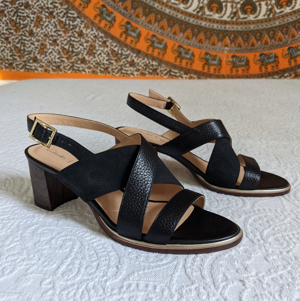 Ellis Tilda Black Heeled Sandal
